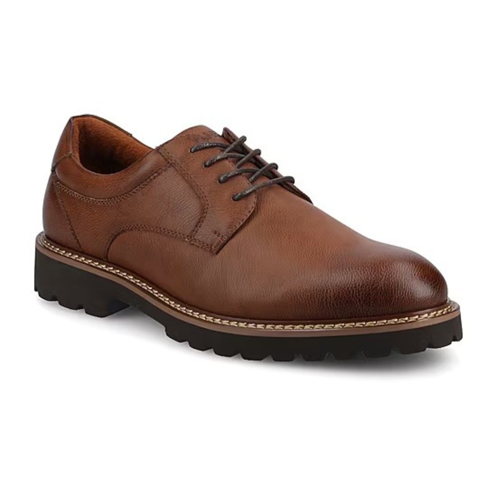 Vance Co Templeton Mens Brown Vegan Leather Lug Sole Oxford Shoes Size 10 NEW